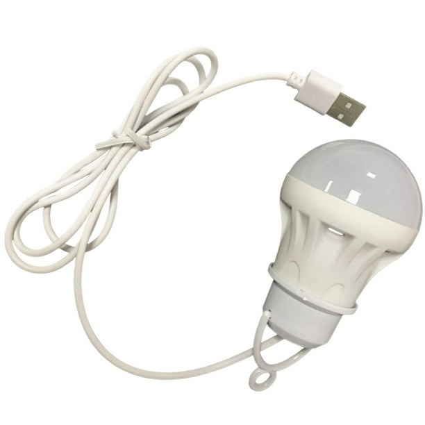Bombilla de luz LED Portátil de Camping Lámpara Colgante 5W USB