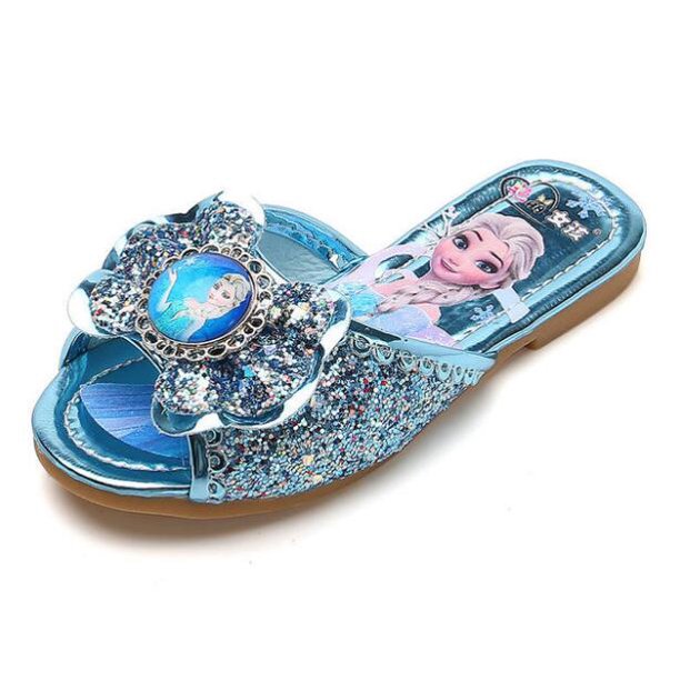 Sandalias de Disney para niñas, zapatos de princesa Elsa de Frozen