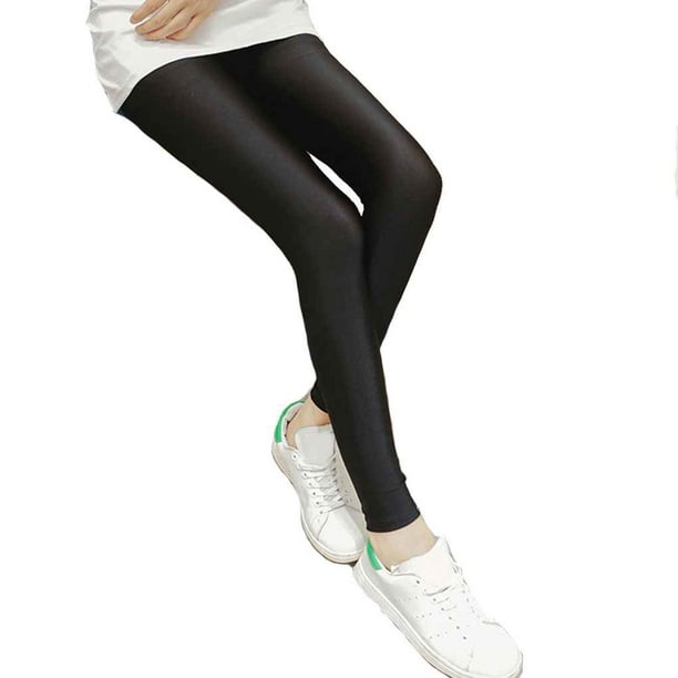 Mallas finas brillantes para mujer Pantalones hasta el tobillo completo Leggings básicos Scienceny FS3009-05 | Walmart en línea