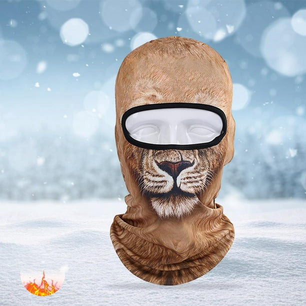 Pasamontañas térmico Máscara de esquí Bandana Protección Invierno  Transpirable Calentador de cuello Capucha Máscara facial para Esquí  Ciclismo , Corto 20x28cm shamjiam pasamontañas para motocicleta