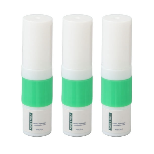 2 piezas 0.04 oz inhaladores nasales refrescantes para narices bloqueadas,  cuerpo desintoxicante con inhalador nasal herbario blanco