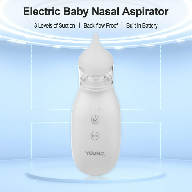 YOUHA Q2 Aspirador nasal eléctrico para bebés Limpiador de nariz con punta  de aspirador adicional youha Aspirador nasal eléctrico