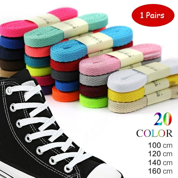 Cordones redondos clásicos, 21 colores, cordones para zapatos sólidos,  zapatillas informales, cordon Gao Jinjia LED