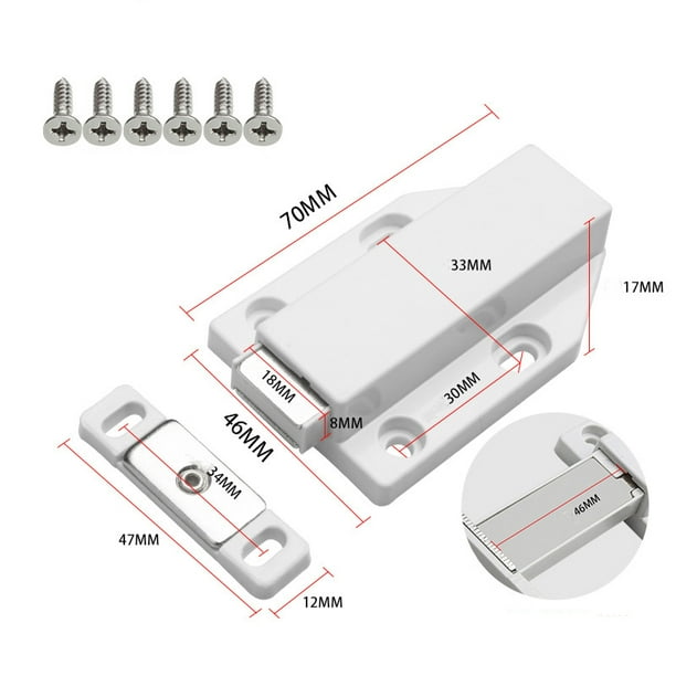 Puerta de armario con imán, Imán de puerta fuerte, Herrajes para muebles
