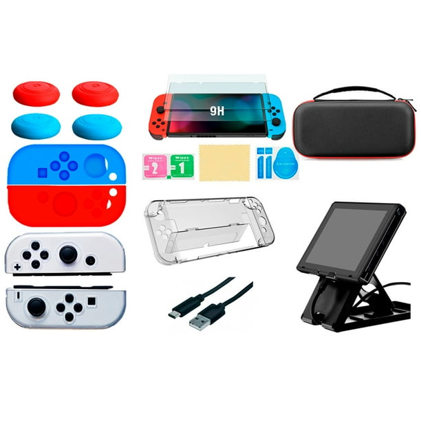 Kit Protector De Funda Y Mica Gadgets And Fun Color Negro Para Nintendo  Switch