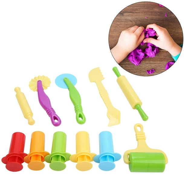 Molde de plastilina 11 Uds De juguetes de molde extrusoras de masa  creatividad de Color molde de masa no tóxico para niños ANGGREK Otros