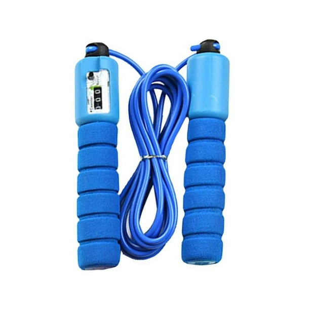 Cuerda para saltar - Cuerda para saltar para boxeo entrenamiento físico ,  duradero, de ajustar - Azul Macarena Cuerdas para saltar con contador