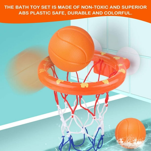 Juguetes de baño para niños de 3 a 8 años, aro de baloncesto para niños,  juguetes de baño para niños de 3 a 7 años, juguetes de baño para niños  pequeños, regalos