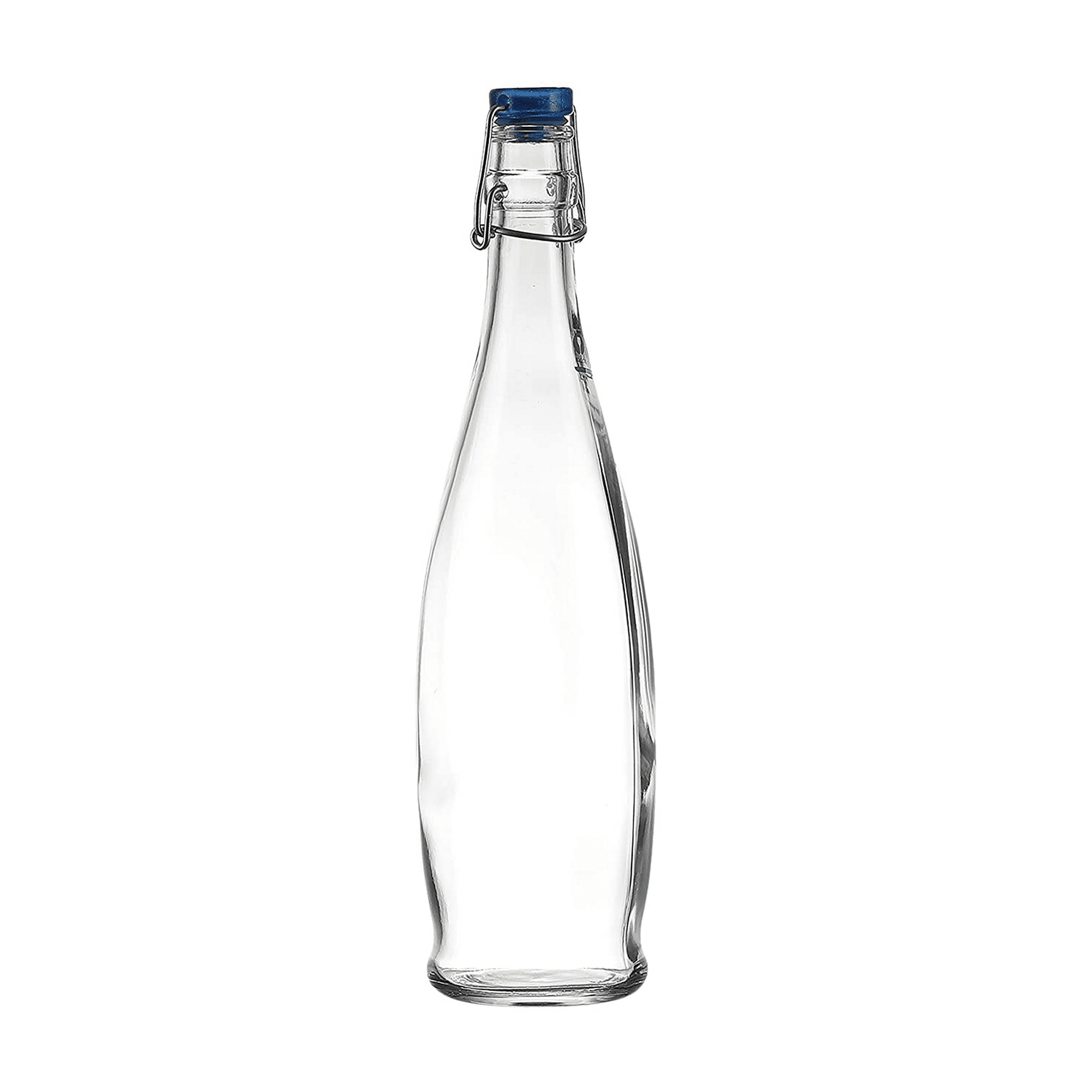 Botella Vidrio Con Tapa 1 Litro Kit X5 Unidades