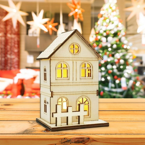 | estatua vacaciones línea regalo miniaturas de escritorio decoración miniaturas Walmart ornamento Sharpla Casa en capas de de Dos Navidad colección Linda para