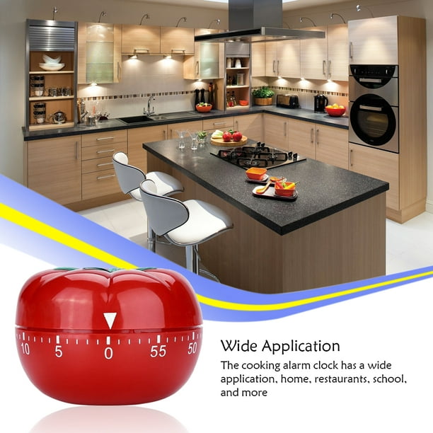 Yuarrent Temporizador de cocina Accesorio de cuenta regresiva en forma de  tomate de 360 ​​​​grados Equipo elegante Cocina y Comedor Yuarrent