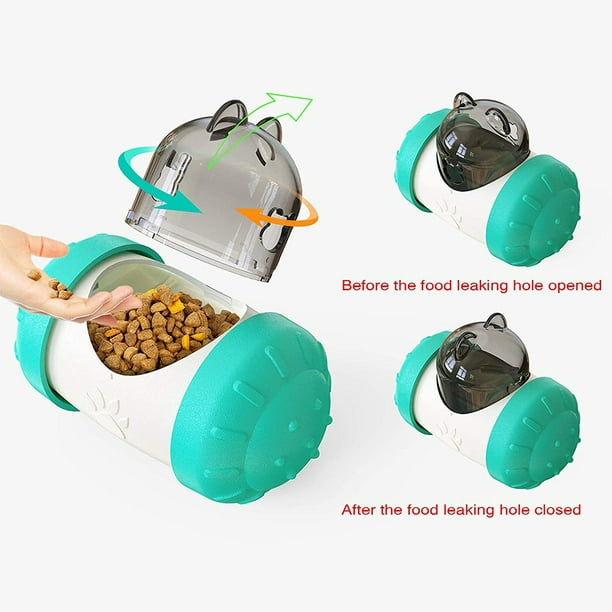 Juguete interactivo de alimentos para perros y gatos, dispensador de comida  para mascotas, vaso dispensador de alimentos para perros, juguete de