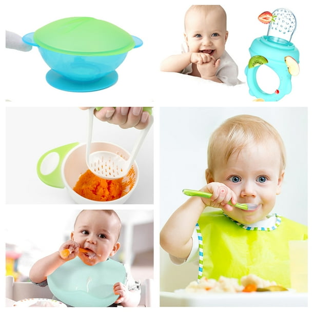 Cuchara de alimentacion para bebes de Silicona 