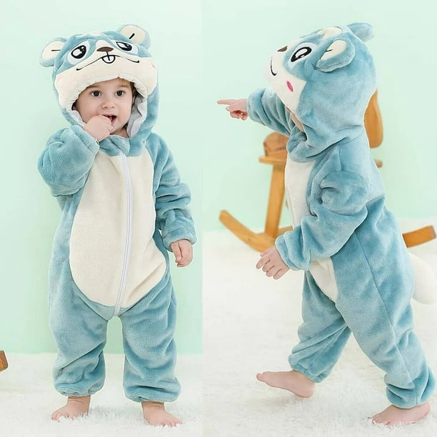 Ropa de invierno para bebés, Pijamas de una pieza con capucha, monos para  niñas y niños, Pijamas de unicornio, ropa de dormir Kigurumi