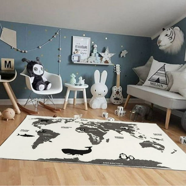 Alfombras de juego, alfombra de gateo para bebé con patrón de animales  multifuncional, alfombra de juego para bebé construida para durar
