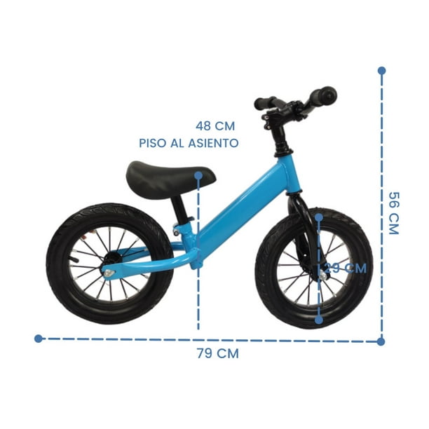 Bicicleta sin Pedales The Baby Shop - De Balance De Equilibrio con Llanta  de Aire Azul 