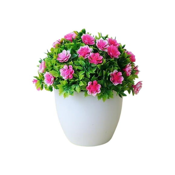 plantas artificiales falsas al aire libre decorativas con rosado sunnimix florero flores de imitación en maceta