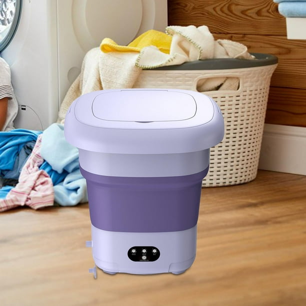 Lavadora portátil, mini lavadora plegable de 6 litros para ropa interior,  lavadoras de ropa con cesta de drenaje, lavadora portátil, para  apartamento