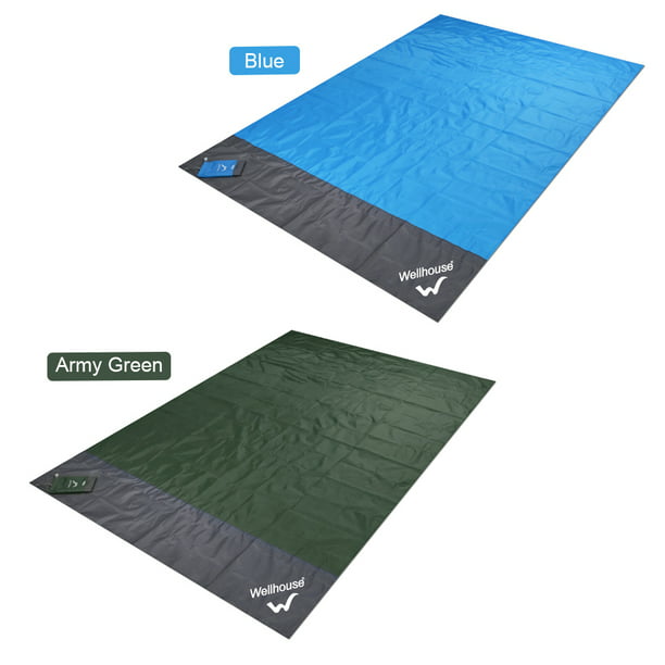 Esterilla plegable de 2x2,1 m para acampar al aire libre, manta de