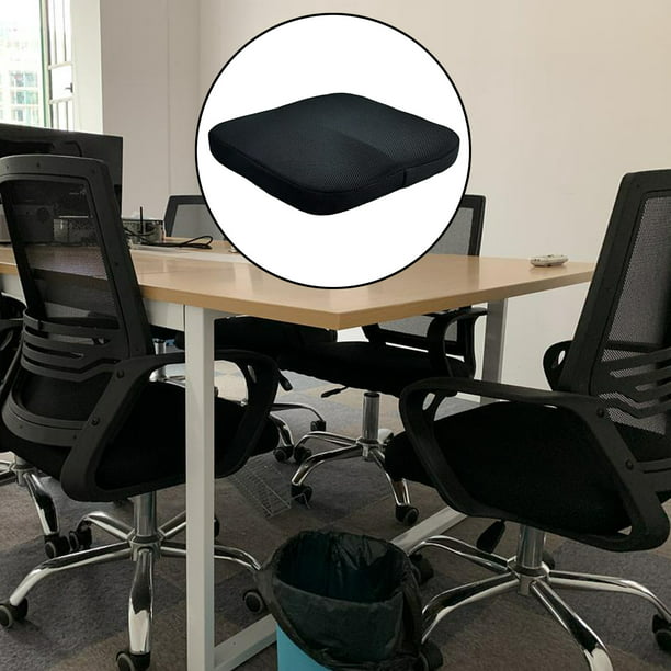 Cojín de espuma viscoelástica para silla de oficina, cojín para silla de  ordenador, cojín antideslizante con funda lavable, almohadillas para sil
