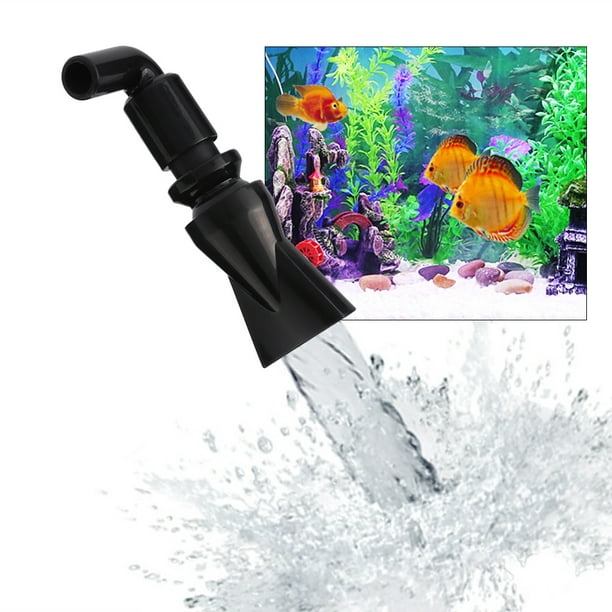 Fish Tank Nozzle, Aquarium Water Outlet, 360 Degree Rotating Fish Tank  Water Outlet Plastic for Pump for Tank(Flat Duckbill Nozzle Trumpet)