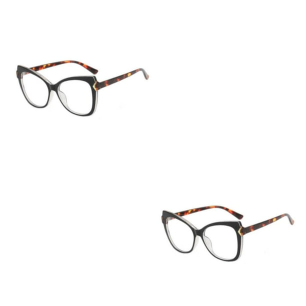 Gafas ópticas de ojo de gato para mujer, montura de cristal TR90
