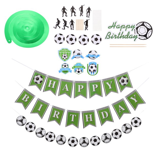 Decoraciones de fiesta de fútbol, decoración de fiesta de fútbol, fiesta  deportiva, fiesta de cumpleaños de niños, empavesado de fútbol, topper de  pastel de fútbol, cumpleaños de fútbol -  México