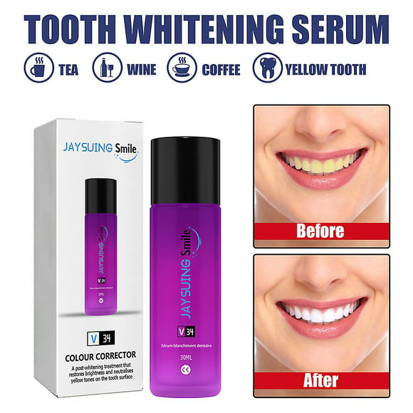 v34 color corrector removal serum stain teeth whitening essence higiene bucal bronceado jianjun