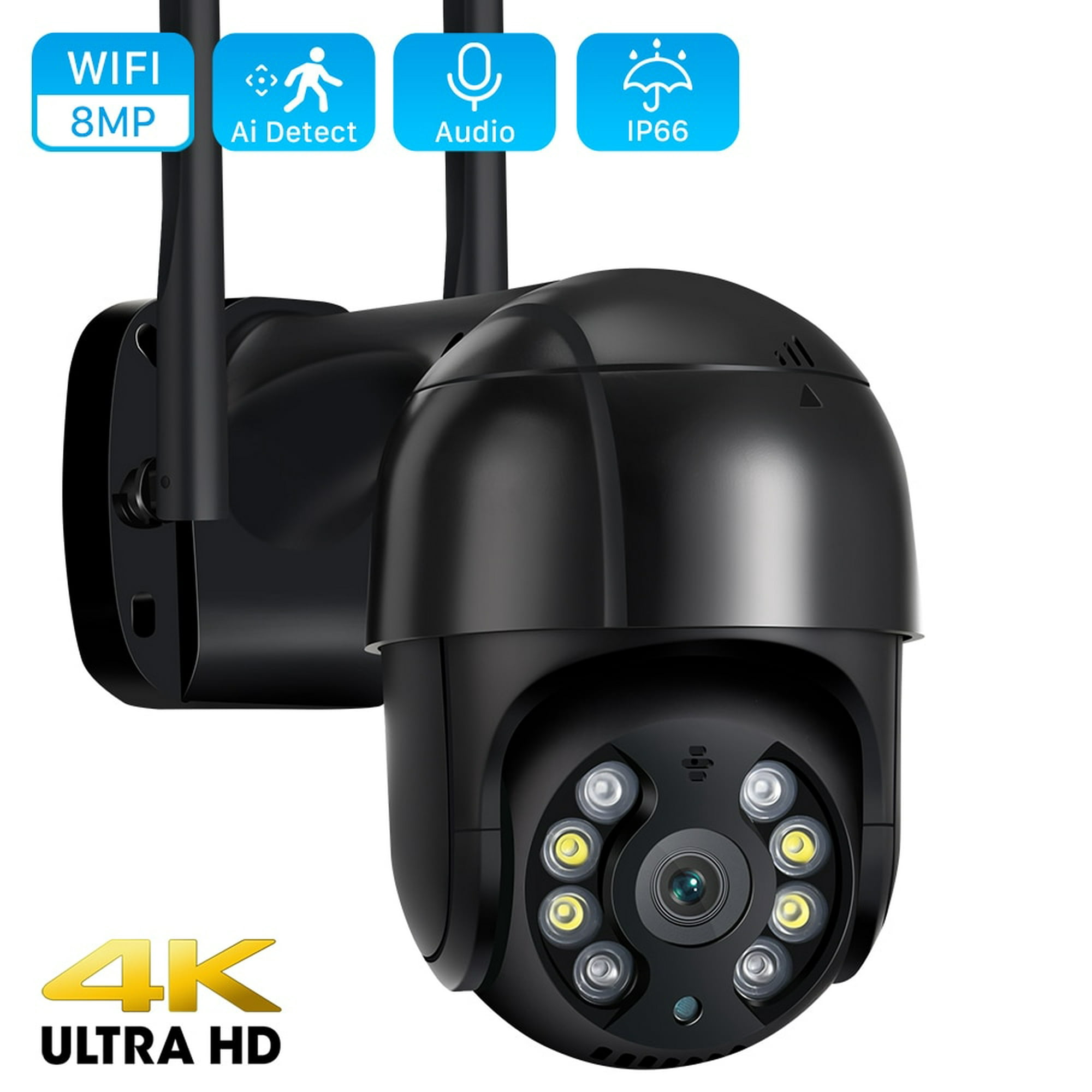 ANBIUX-cámara IP 4K de 8MP y 5MP, videocámara de detección humana por Ia,  Wifi, 1080P, 5X, Zoom Digital, PTZ, para exteriores, 3MP, Seguimiento por  Ia, CCTV