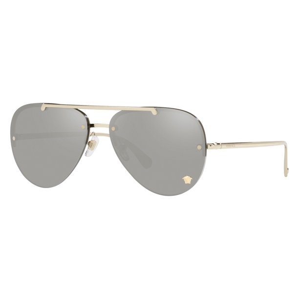 Gucci Gafas de sol de aviador polarizadas con protección UV para mujer,  color dorado O/S, Negro/Oro