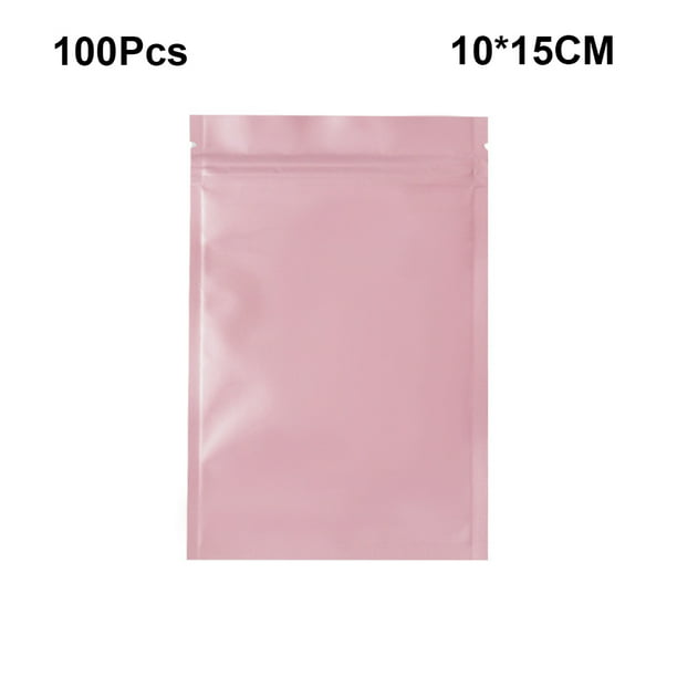 Paquete de 100 Bolsas de Plástico Con Cierre Tipo Cremallera