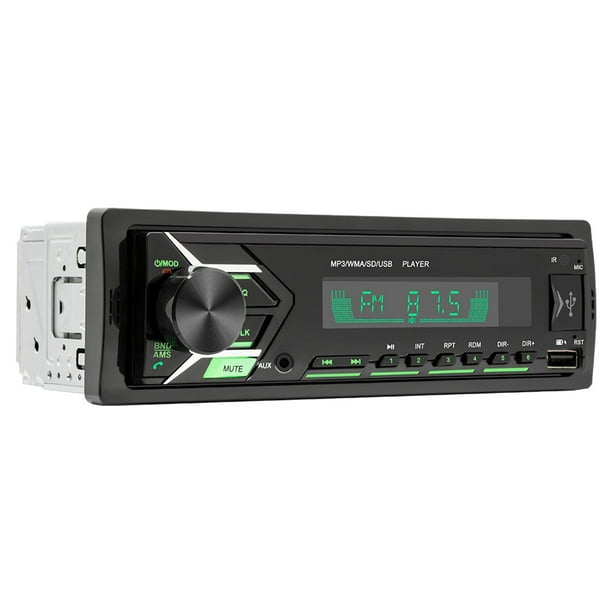 Reproductor de CD Bluetooth para coche 12V Audio Coche Estéreo Reproductor  de MP3 AM / Remoto 7 Fanmusic Reproductor de CD Bluetooth para coche