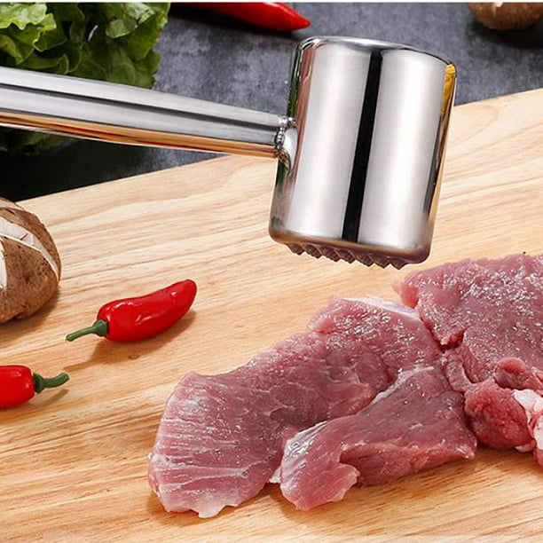  Junluck Martillo de mazo de pollo para carne de res, martillo  de carne seguro y saludable, herramienta ablandadora de carne, rodillo de  carne para uso en cocina : Hogar y Cocina