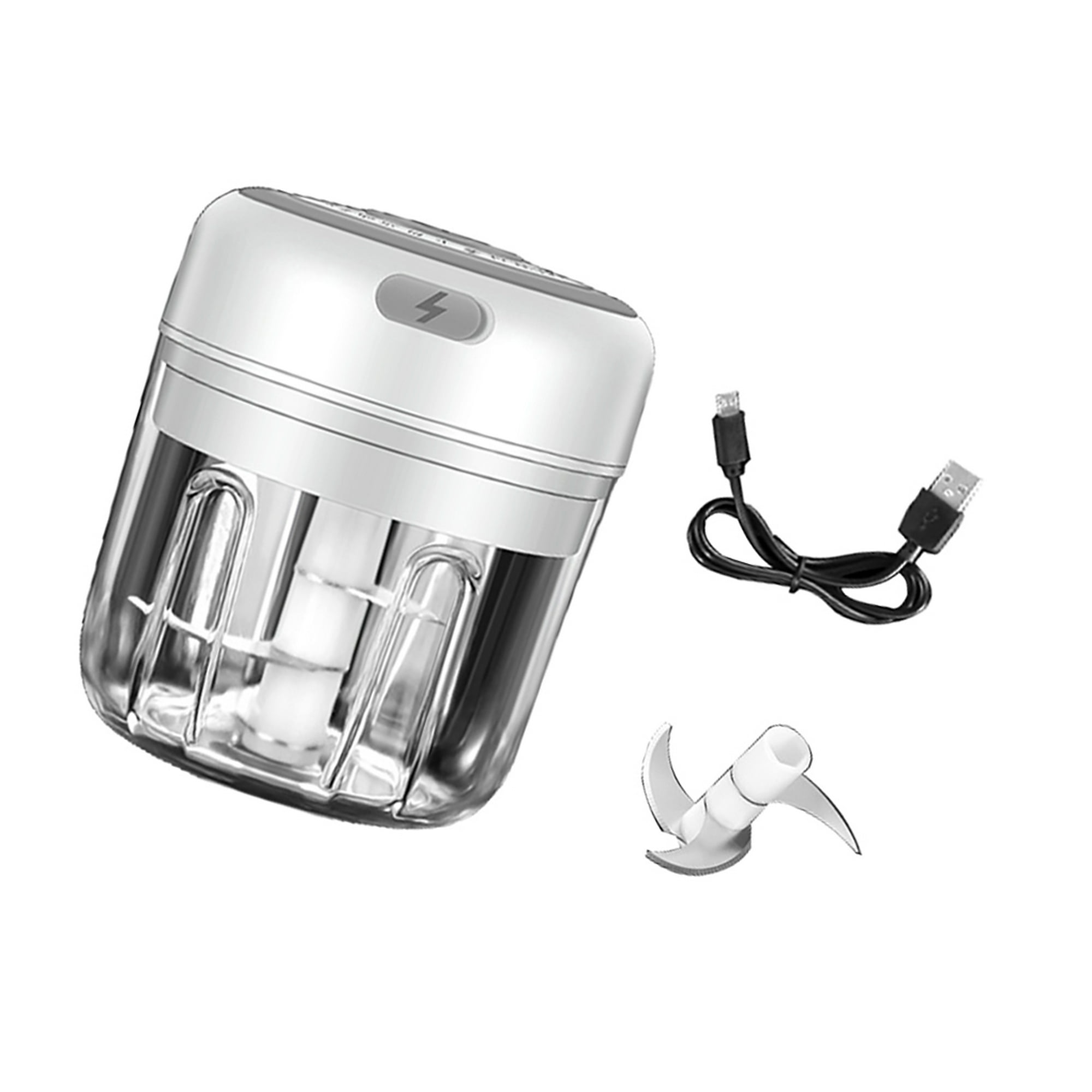 100/250ml Eléctrico Machacador de Ajo Chile Verdura Carne USB Masher de  Cocina