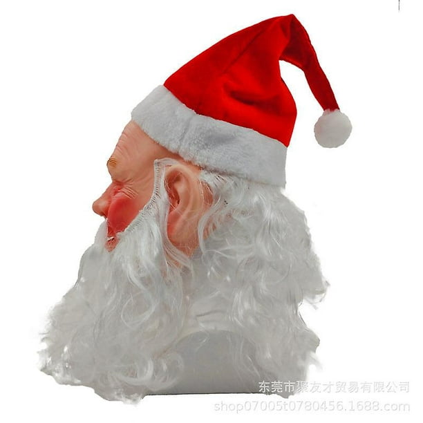 insondable Condensar Seguir Accesorios populares para disfraz de cosplay de fiesta de Navidad con barba  blanca de Navidad YONGSHENG | Walmart en línea