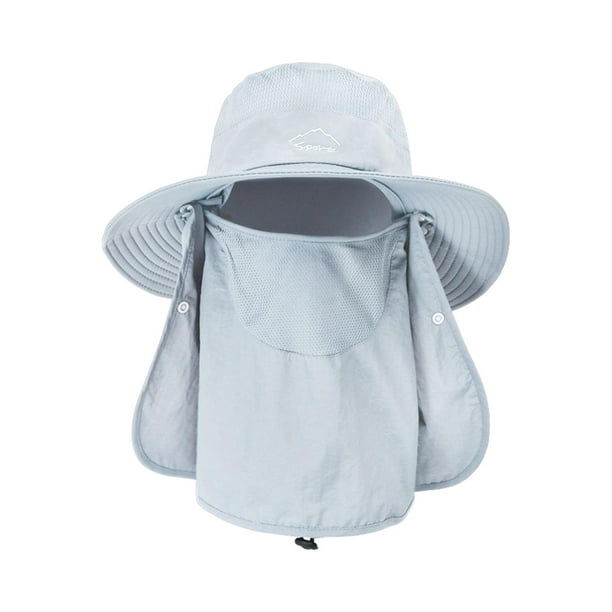 Sombrero para el sol Cuello con solapa Sombrero de malla Gorra de  protección solar Gorra de verano Sombrero de pescador informal Sombrero de  pesca