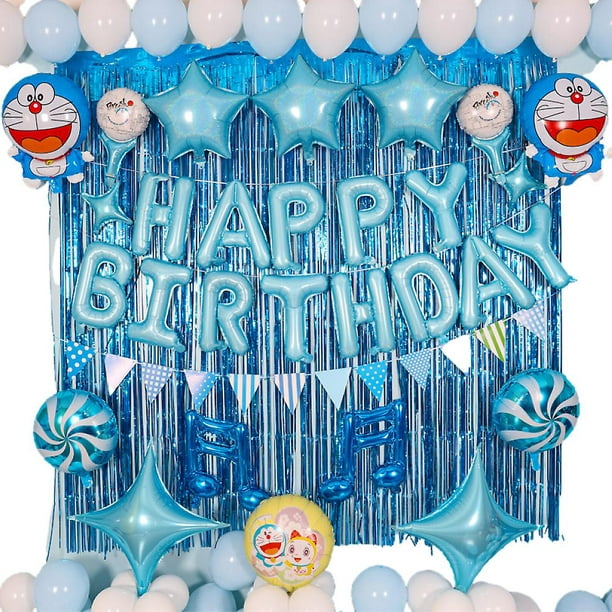 Globo de decoración de escena de cumpleaños Juego de globos de caramelo de  Doraemon Kc-001 Feliz Sencillez