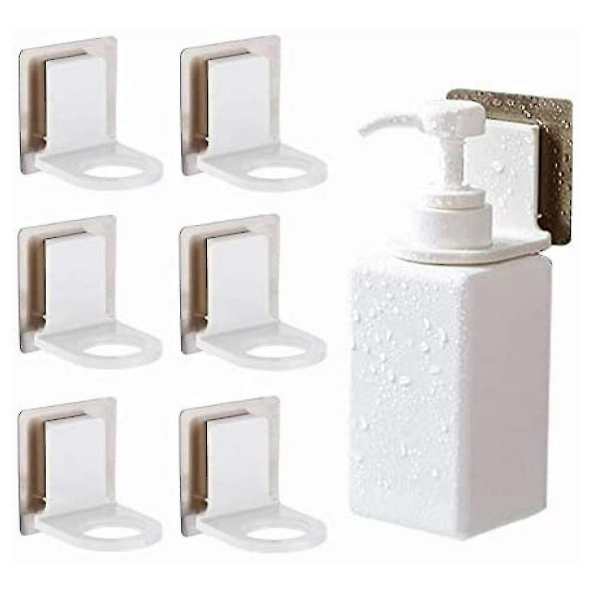 Soportes para botellas de Gel de ducha, ganchos dispensadores de jabón,  soporte de jabón líquido para baño montado en la pared, succión de champú,  6 uds. YONGSHENG 9024715301505