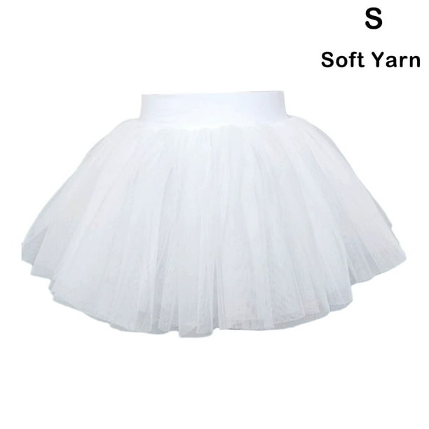 Falda tutu para ballet clásico con 6 capas de tul suave
