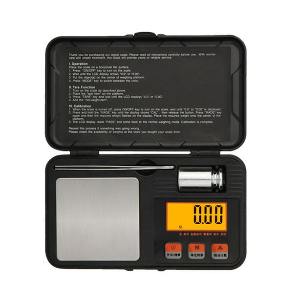 galope Lamer dueño Batería de Cocina Mini báscula digital de precisión para joyeríabáscula  electrónica de peso (B 50 g/ Tmvgtek Libre de BPA | Walmart en línea