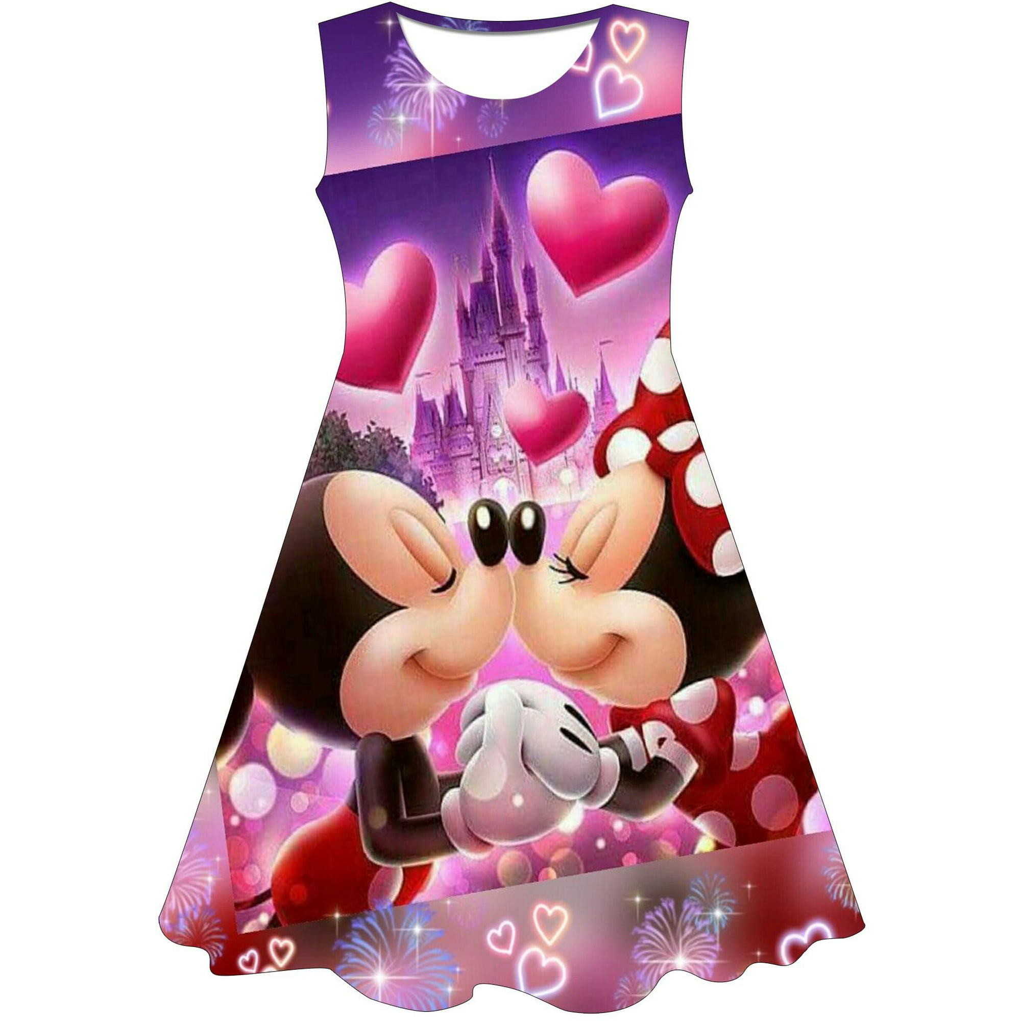Niñas Mickey Minnie dibujos animados ratón princesa vestido niños disfraz  3D Mickey Fancy 2-8 años cumpleaños fiesta vestido niño ropa 20234T Gao  Jinjia LED