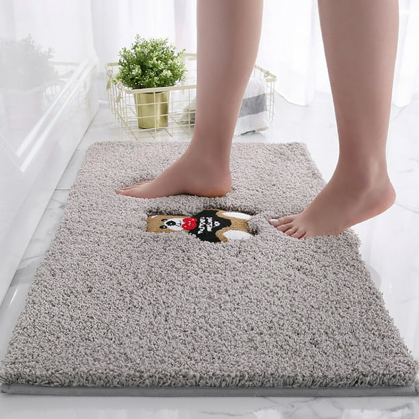 1 alfombrilla de baño antideslizante bonita y práctica, alfombra