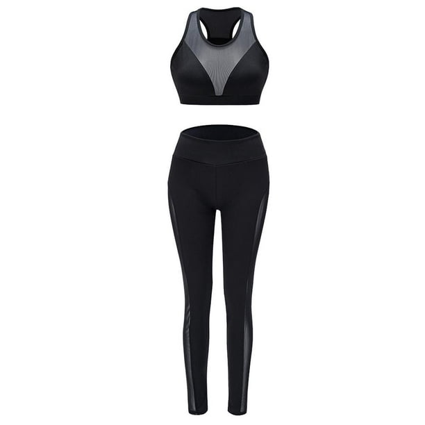 Trajes De Yoga Pantalón De Cintura Alta Leggings Chándales Abrigo Mujer  Ropa Deportiva Chaqueta Trajes De Yoga Sólido Negro Deportes Gimnasio  Desgaste Legging Elástico Fitness Señora Niñas Deporte Conjunto De 32,71 €