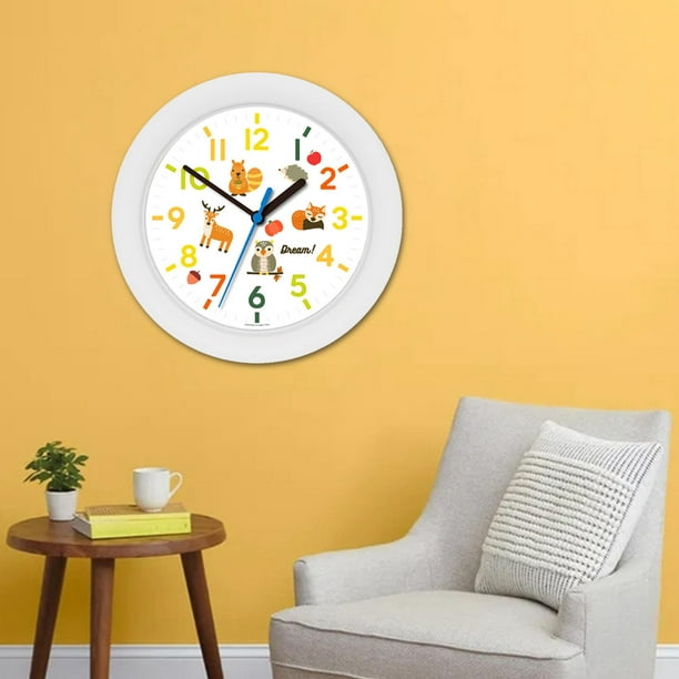 Reloj de pared para el hogar, autoadhesivo, moderno, silencioso, acrílico,  analógico, cocina, bricolaje, decoración de tazas de café Negro BLESIY
