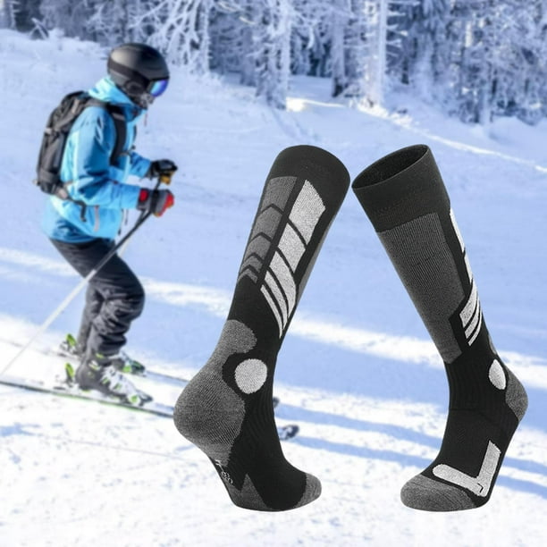 SAVITA 3 pares de calcetines de esquí térmicos para mujer, calcetines de  esquí para mujer, largos y gruesos, de algodón cálido, calcetines de  invierno