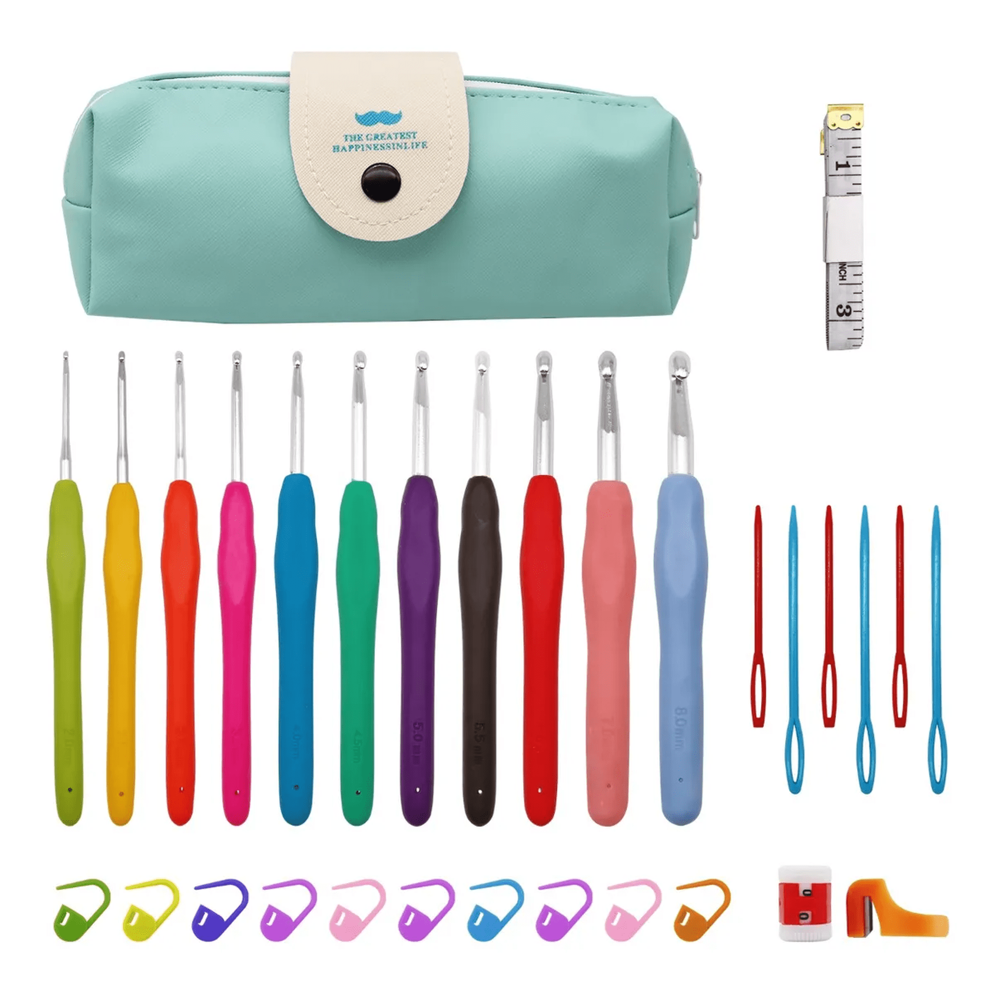 Herramientas para tejer al crochet, 30 piezas xtellar multicolor