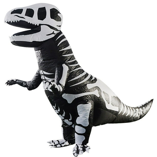 Disfraz inflable de dinosaurio para niños, disfraz de Halloween para montar  T-rex divertido para fiesta