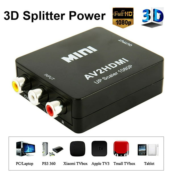PDTO Scart a HDMI Convertidor AV Audio Video 1080P HD TV Scaler Adaptador  Enchufe de la UE – Los mejores productos en la tienda online Joom Geek