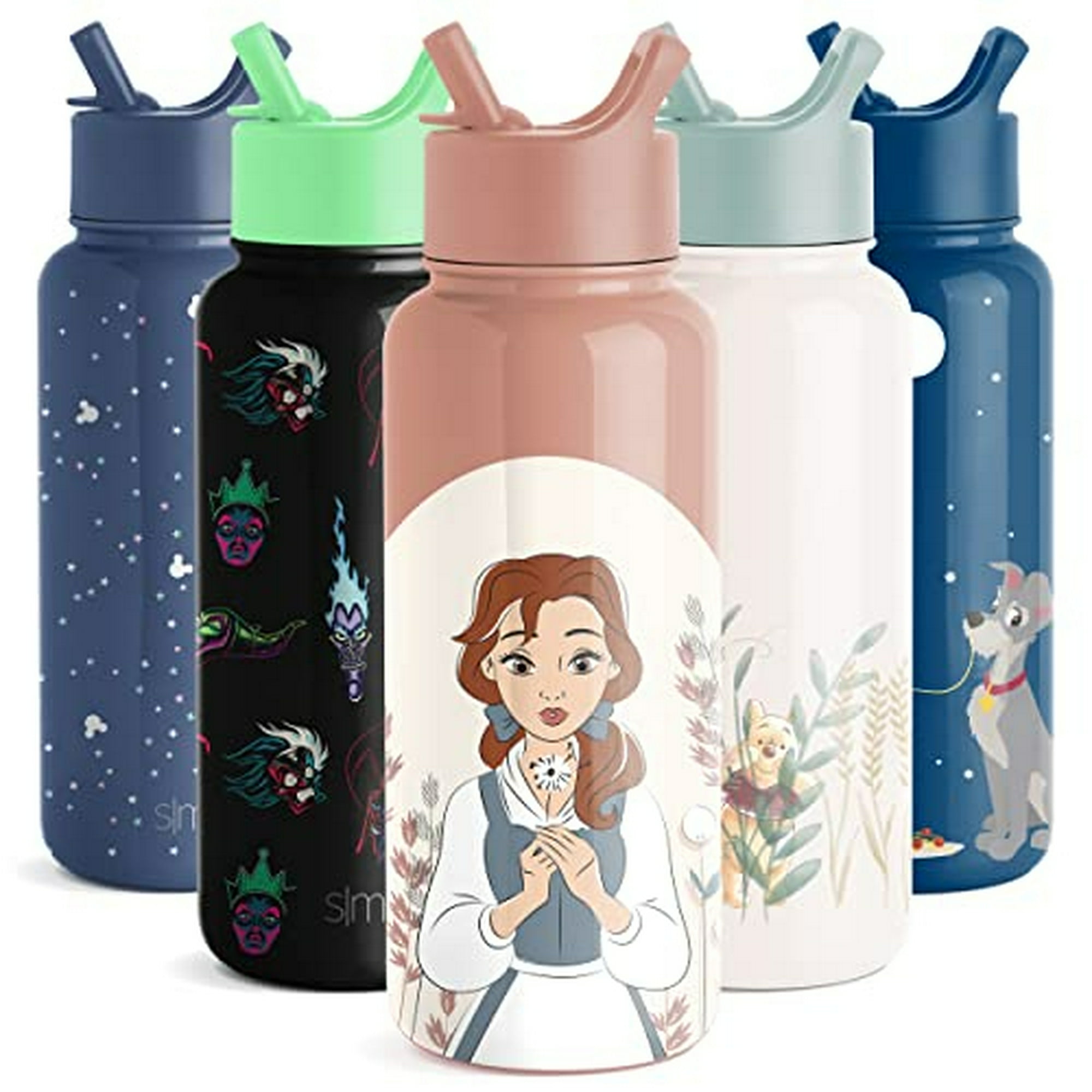 Simple Modern Disney Character Botella De Agua Aislada Con Color