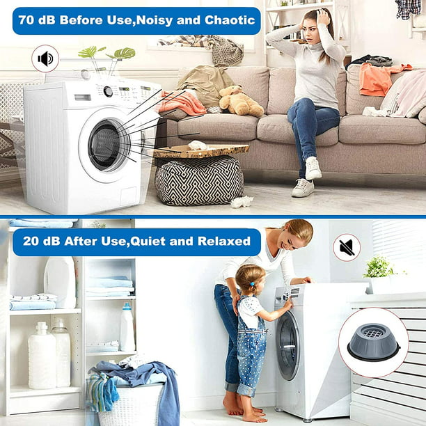 4 almohadillas antivibración para lavadoras y secadoras